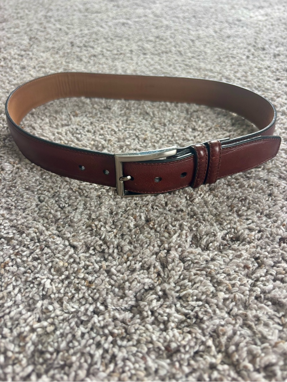 Kids Nautica Classic Brown Leather Belt
